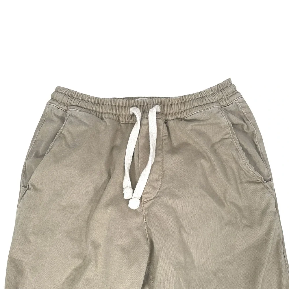 Marine Layer Mens Saturday Beach Pants Tan Cotton Lyocell Stretch Small 14442
